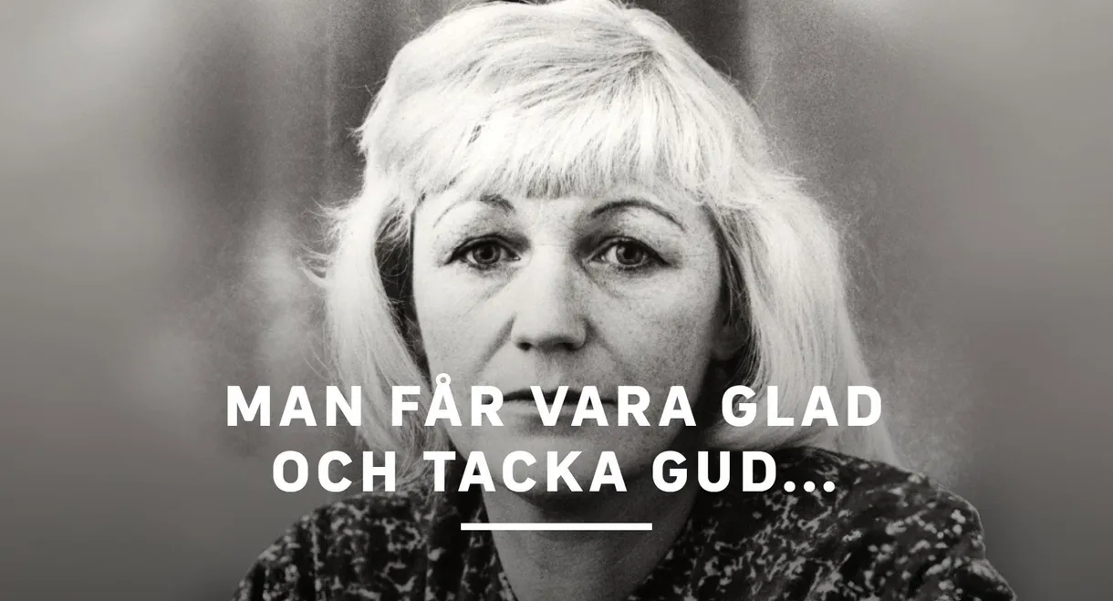Man får vara glad och tacka Gud...