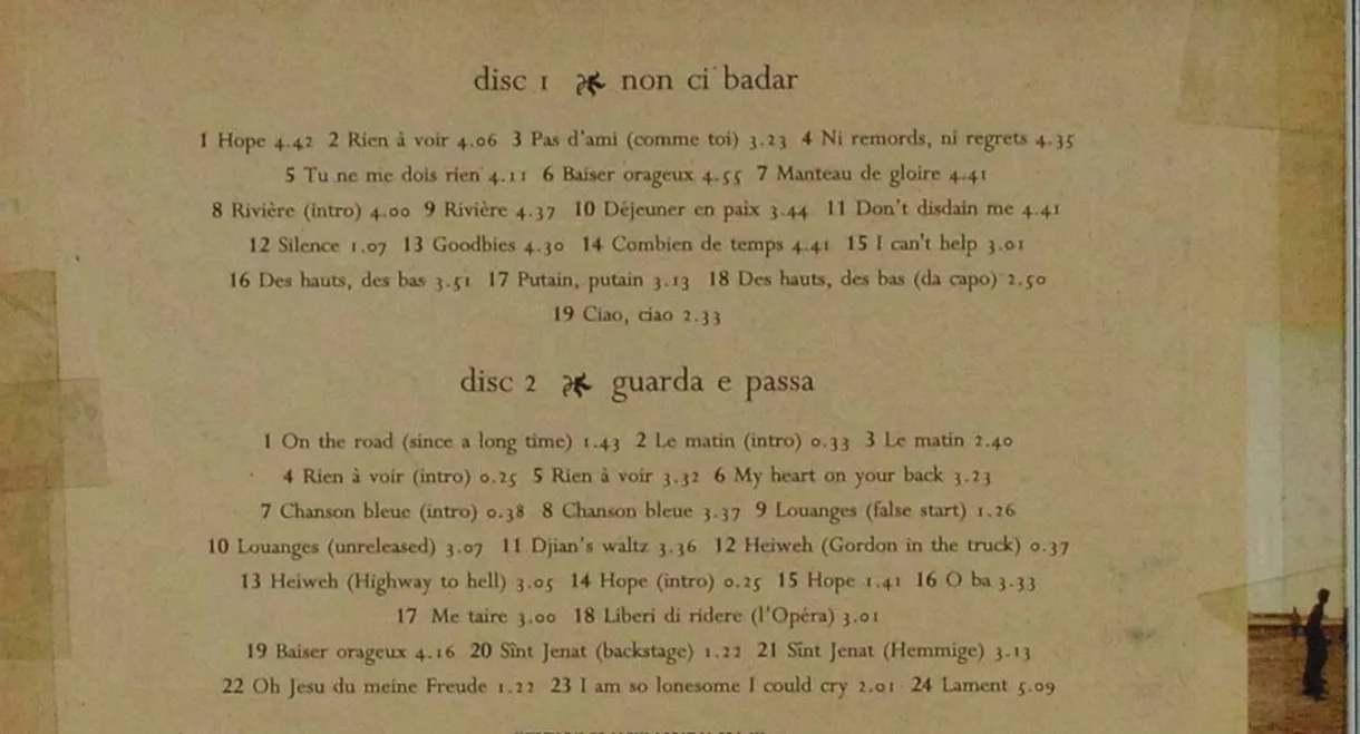 Stephan Eicher - Non Ci Badar...Guarda E Passa  (live at Carcassonne)