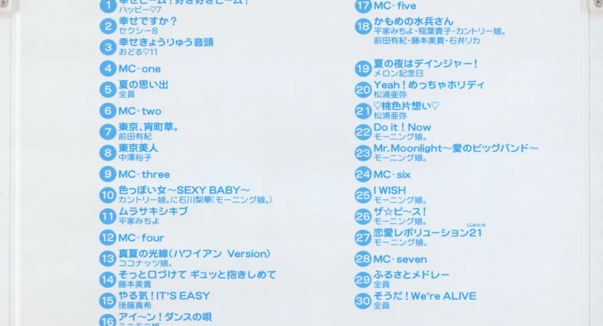 Hello! Project 2002 Summer ~ONE HAPPY SUMMER DAY~