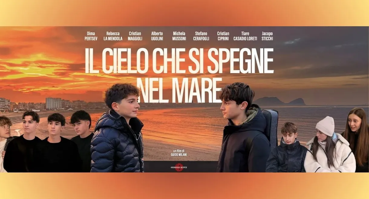 Il cielo che si spegne nel mare