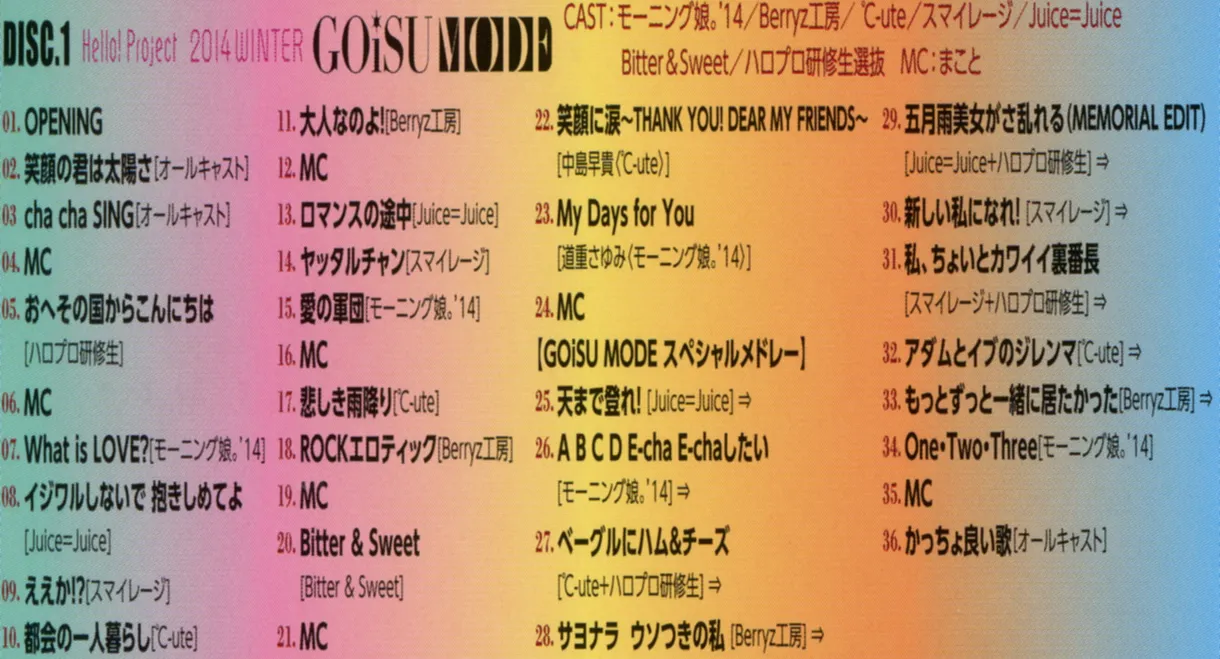 Hello! Project 2014 Winter ~GOiSU MODE~