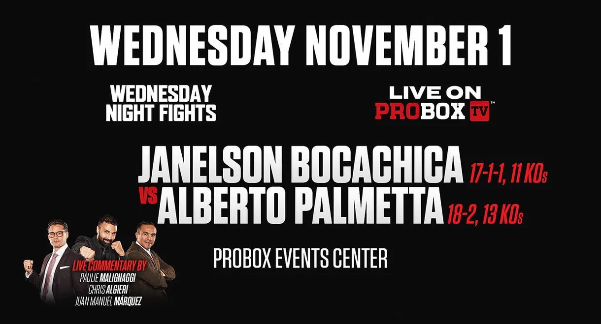 Janelson Bocachica vs. Alberto Palmetta