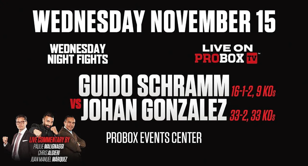 Guido Emmanuel Schramm vs. Johan Gonzalez