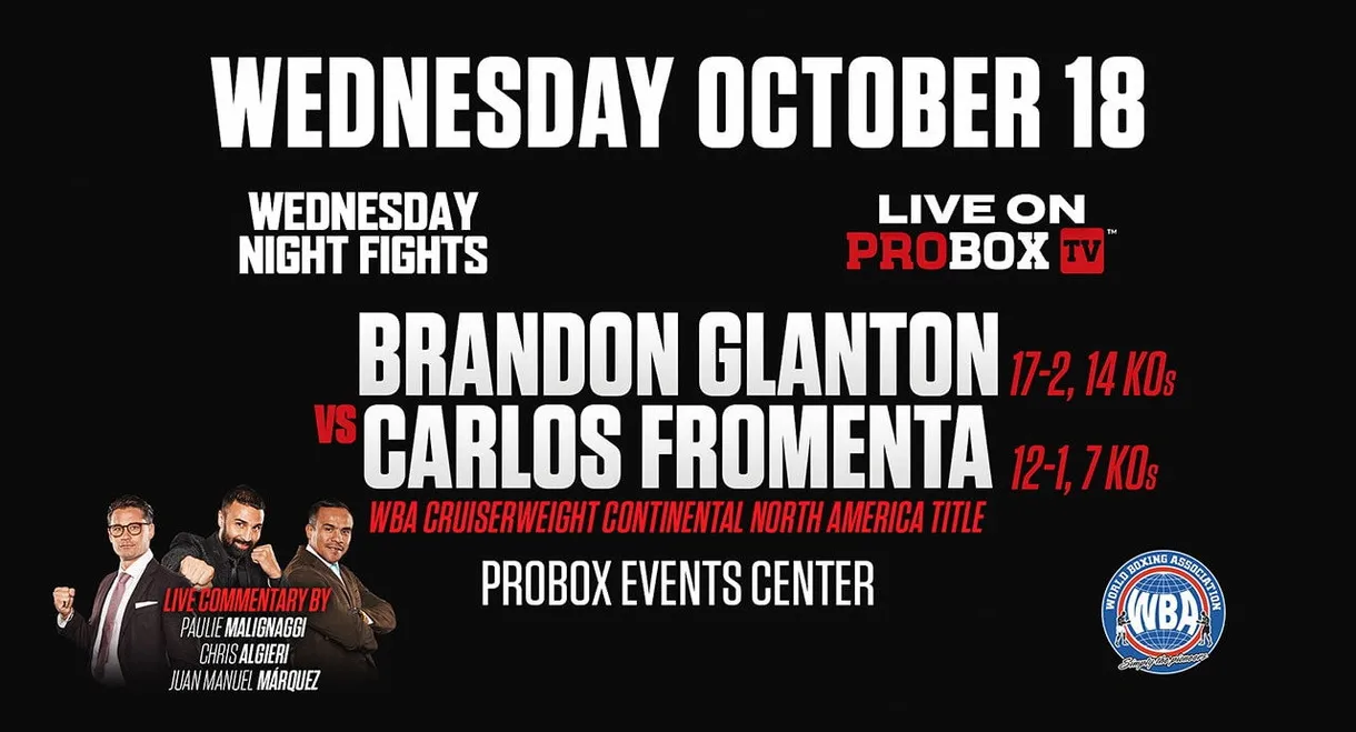 Brandon Glanton vs. Carlos Fromenta