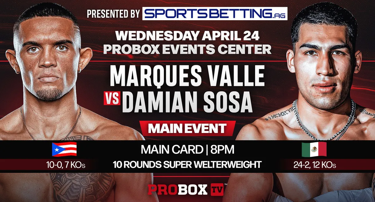 Marques Valle vs. Damian Sosa