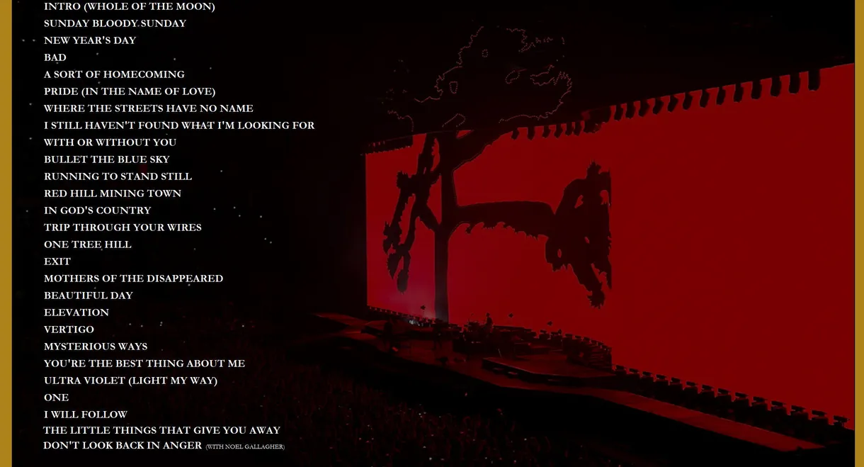 U2: The Joshua Tree Tour 2017
