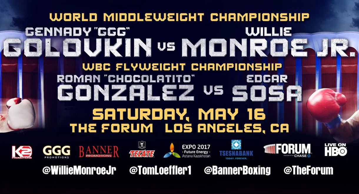 Gennady Golovkin vs. Willie Monroe Jr