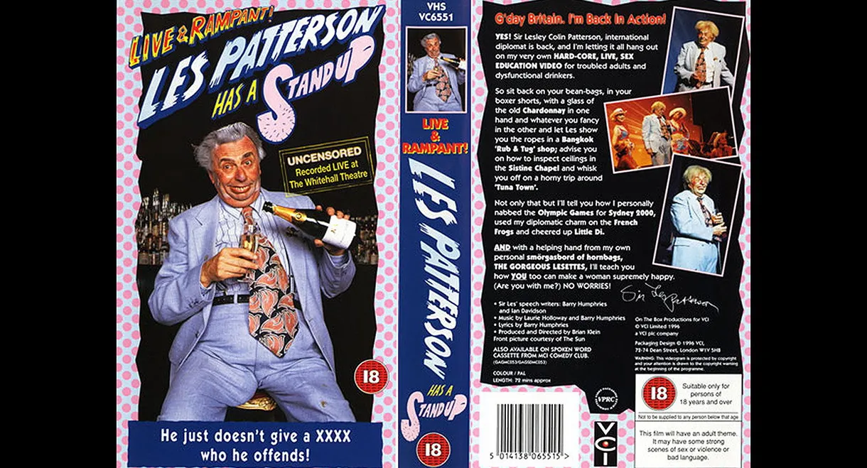 Les Patterson 'Has A Stand Up' - Live & Rampant