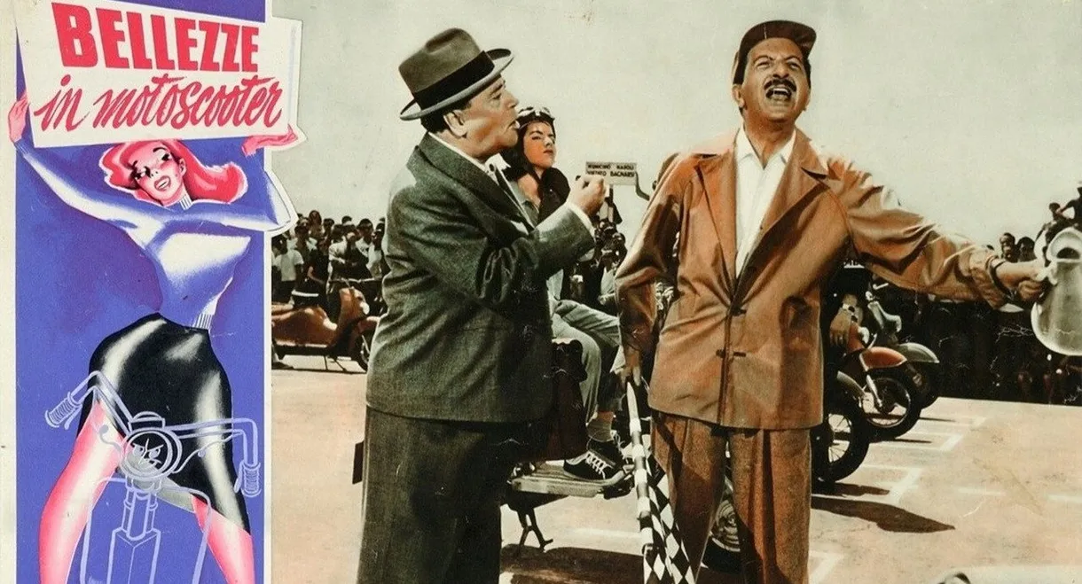 Beauties on Motor Scooters