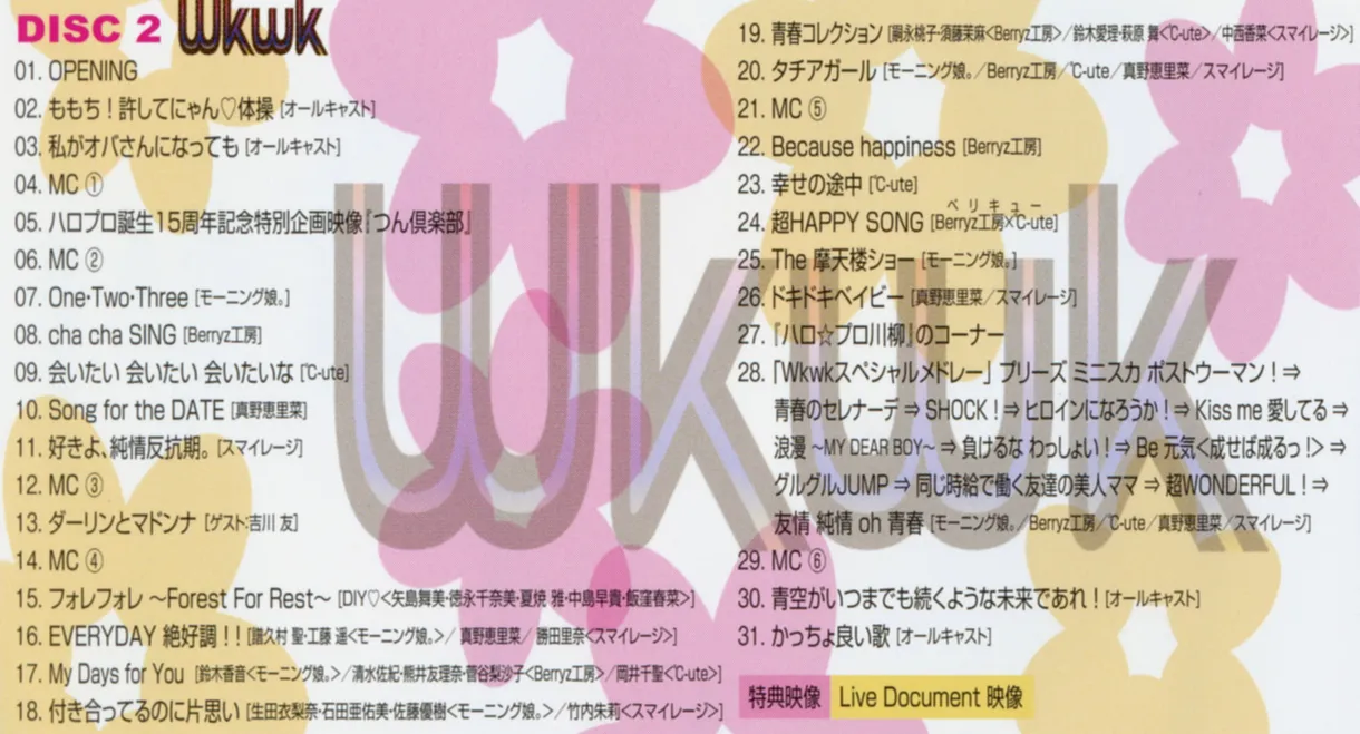 Hello! Project 2012 Summer Tanjou 15 Shuunen Kinen Live 2012 Natsu ~Wkwk (Wakuwaku) Natsu no FAN Matsuri!~