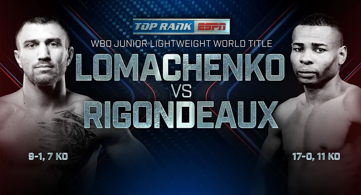 Vasyl Lomachenko vs. Guillermo Rigondeaux