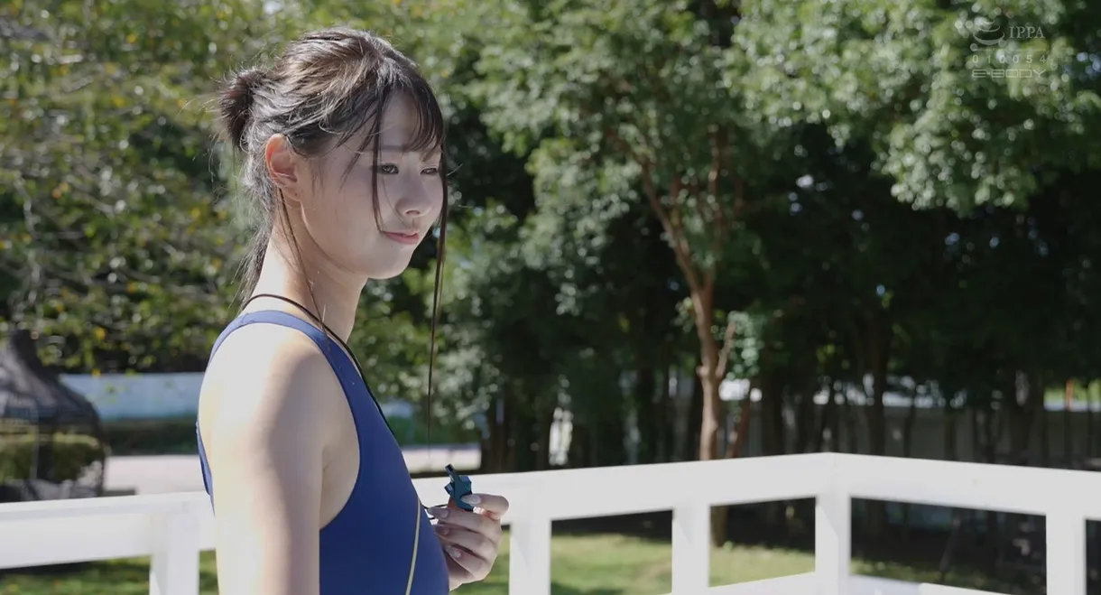 離島に転任した爆乳女教師は生徒を興奮させる変態水着で授業させられ最高ボディ丸出しで犯される。