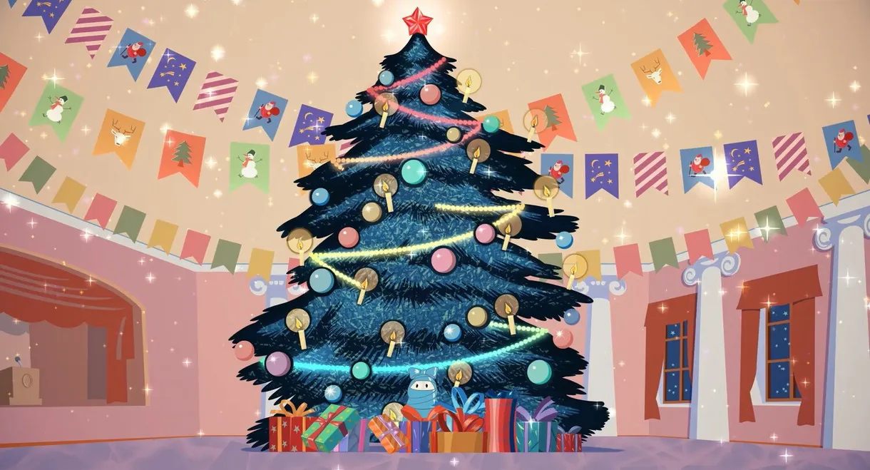 Umka at the Holiday Tree