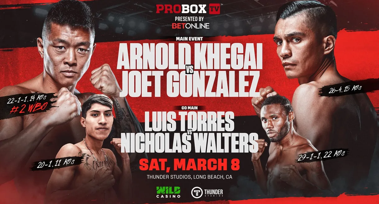 Arnold Khegai vs. Joet Gonzalez