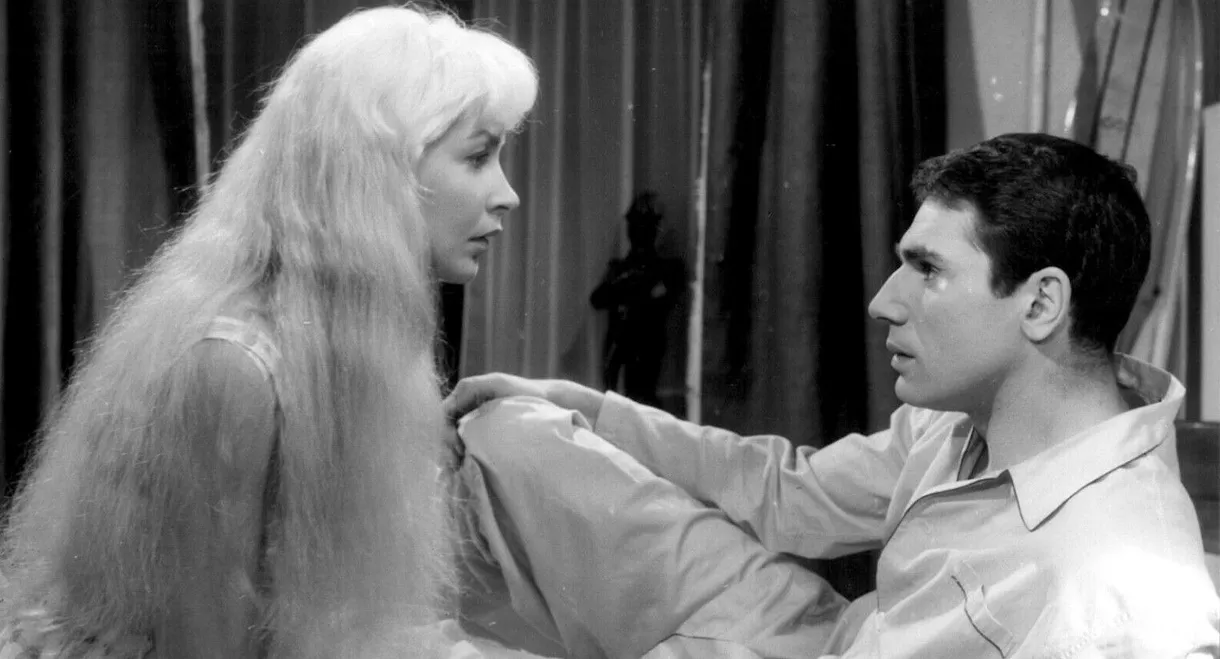 Blonde in a White Car