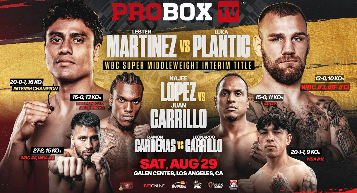 Lester Martinez vs. Luka Plantic