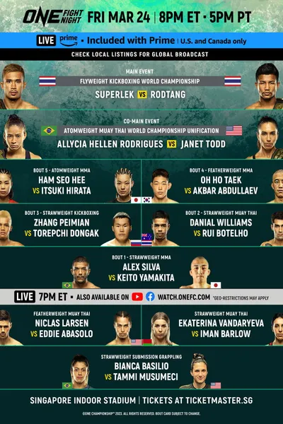 ONE Fight Night 8: Superlek vs. Williams