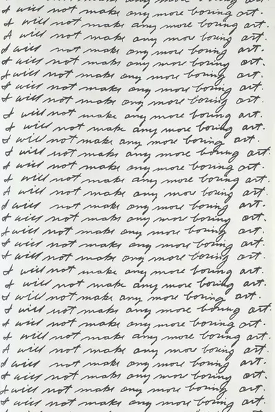 I Will Not Make Any More Boring Art