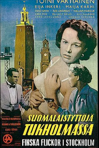 Suomalaistyttöjä Tukholmassa