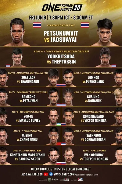 ONE Friday Fights 20: Petsukumvit vs. Jaosuayai