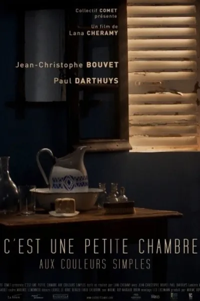 A small room with simple colors