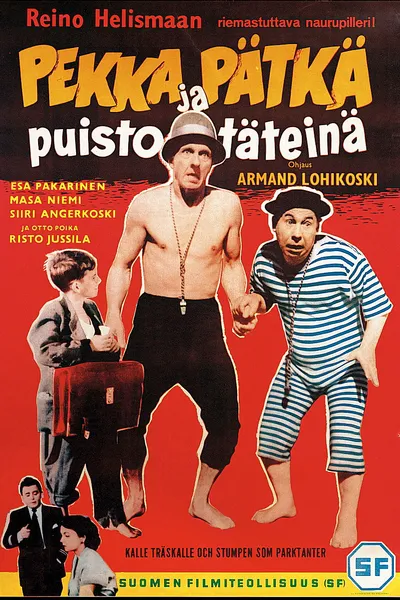 Pekka ja Pätkä puistotäteinä