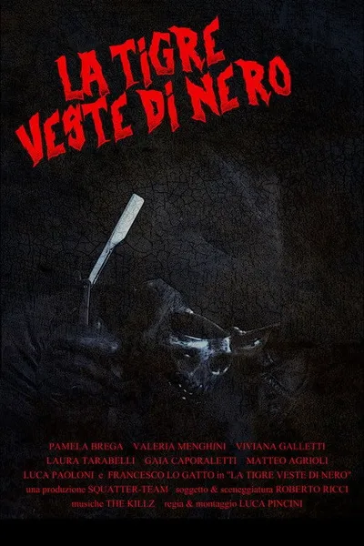 The tiger wears black