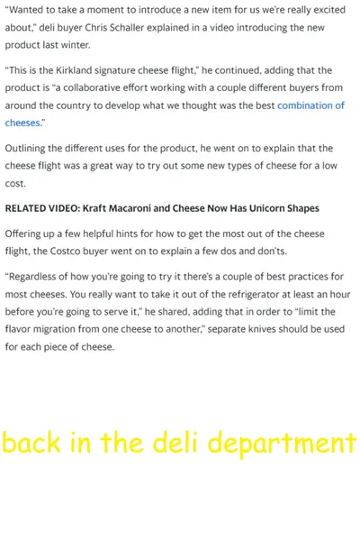 Back in the Deli Department