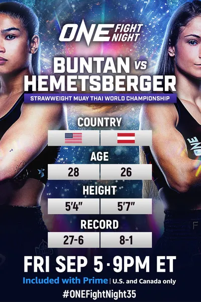 ONE Fight Night 35: Buntan vs. Hemetsberger