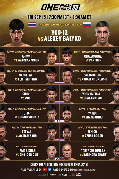 ONE Friday Fights 33: Yod-IQ vs. Balyko