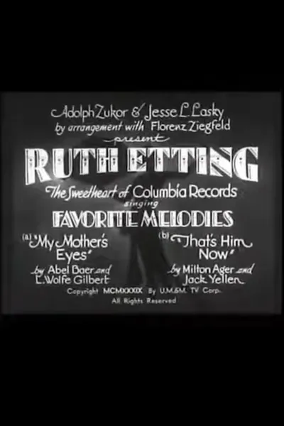 Ruth Etting in Favorite Melodies