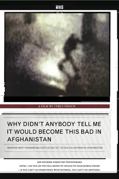 Why Didn't Anybody Tell Me It Would Become This Bad in Afghanistan