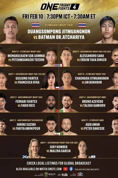 ONE Friday Fights 4: Duangsompong vs. Batman