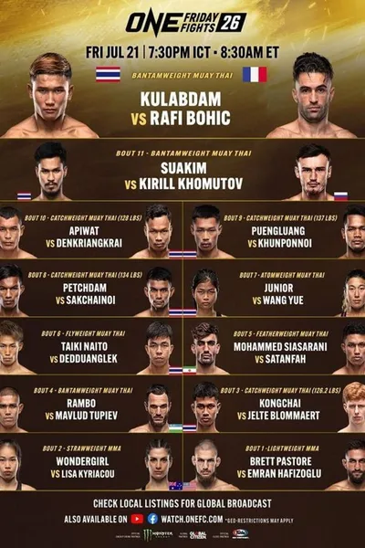 ONE Friday Fights 26: Kulabdam vs. Bohic